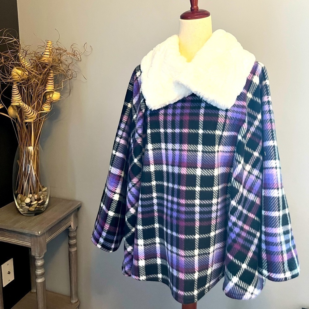 Fleece poncho